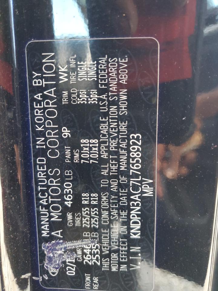2020 Kia Sportage Ex VIN: KNDPN3AC7L7658923 Lot: 63329515