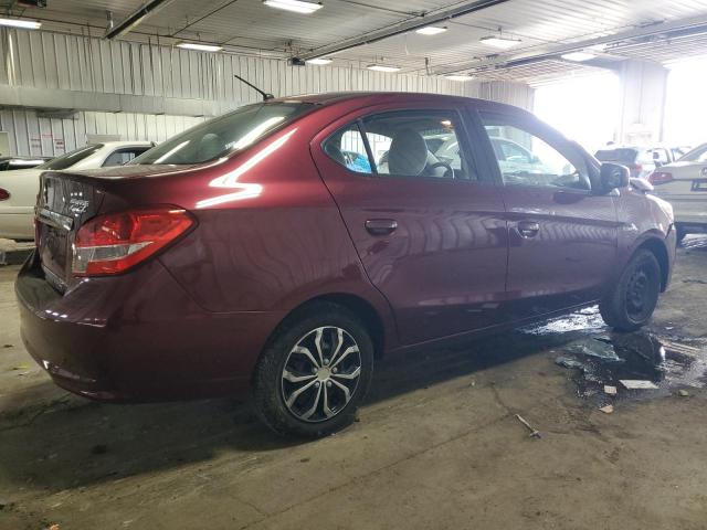  MITSUBISHI MIRAGE 2018 Czerwony