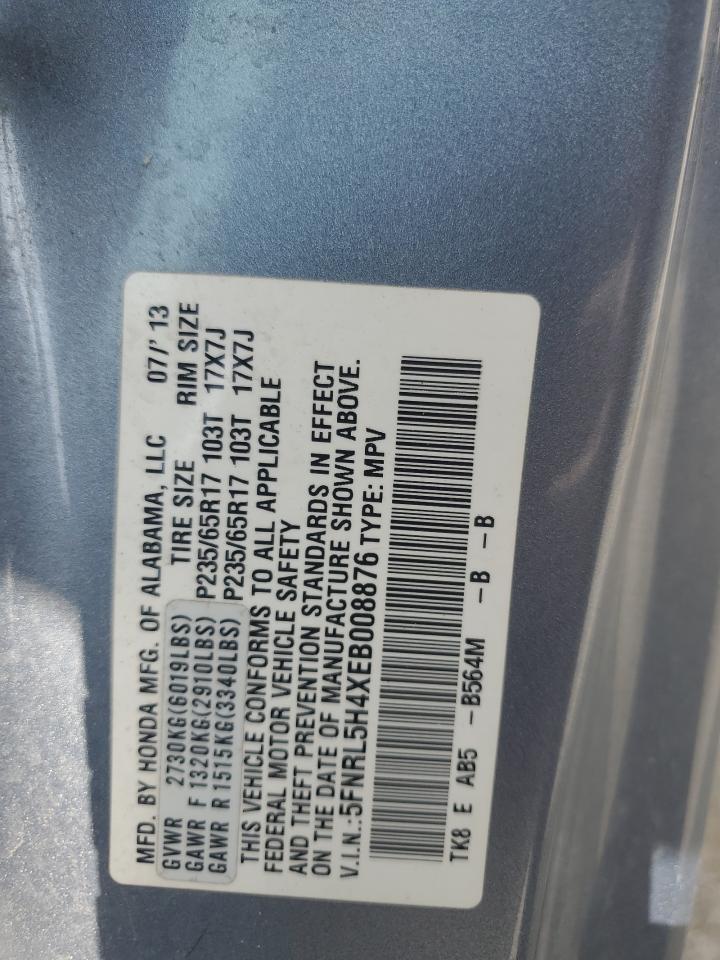 2014 Honda Odyssey Ex VIN: 5FNRL5H4XEB008876 Lot: 64112785