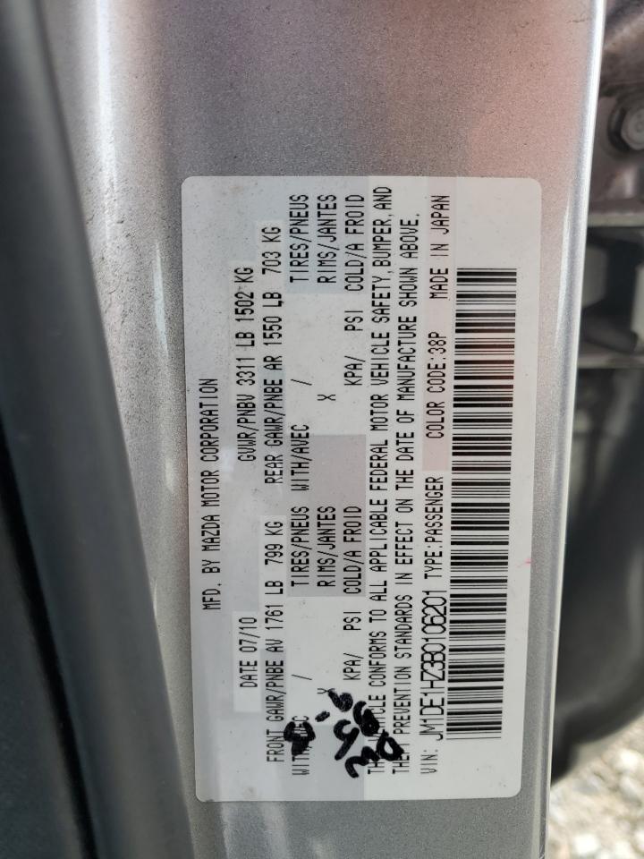 2011 Mazda Mazda2 VIN: JM1DE1HZ3B0106201 Lot: 64686665