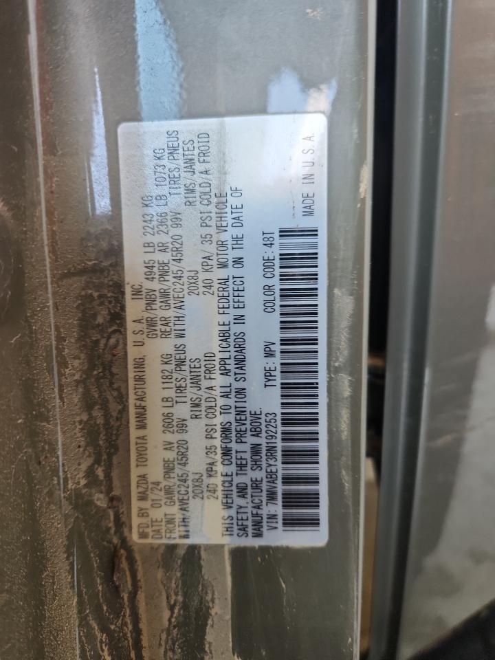 2024 Mazda Cx-50 Premium Plus VIN: 7MMVABEY3RN192253 Lot: 64042215