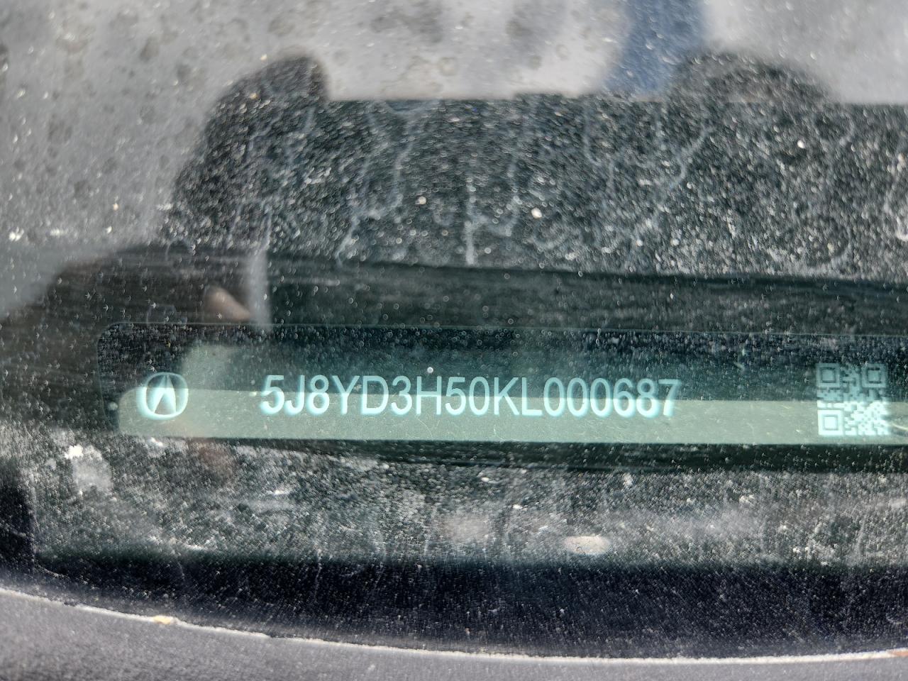2019 Acura Mdx Technology VIN: 5J8YD3H50KL000687 Lot: 64272165