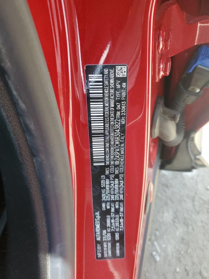 2024 Alfa Romeo Tonale Ti VIN: ZASPATCW6R3043822 Lot: 63325625