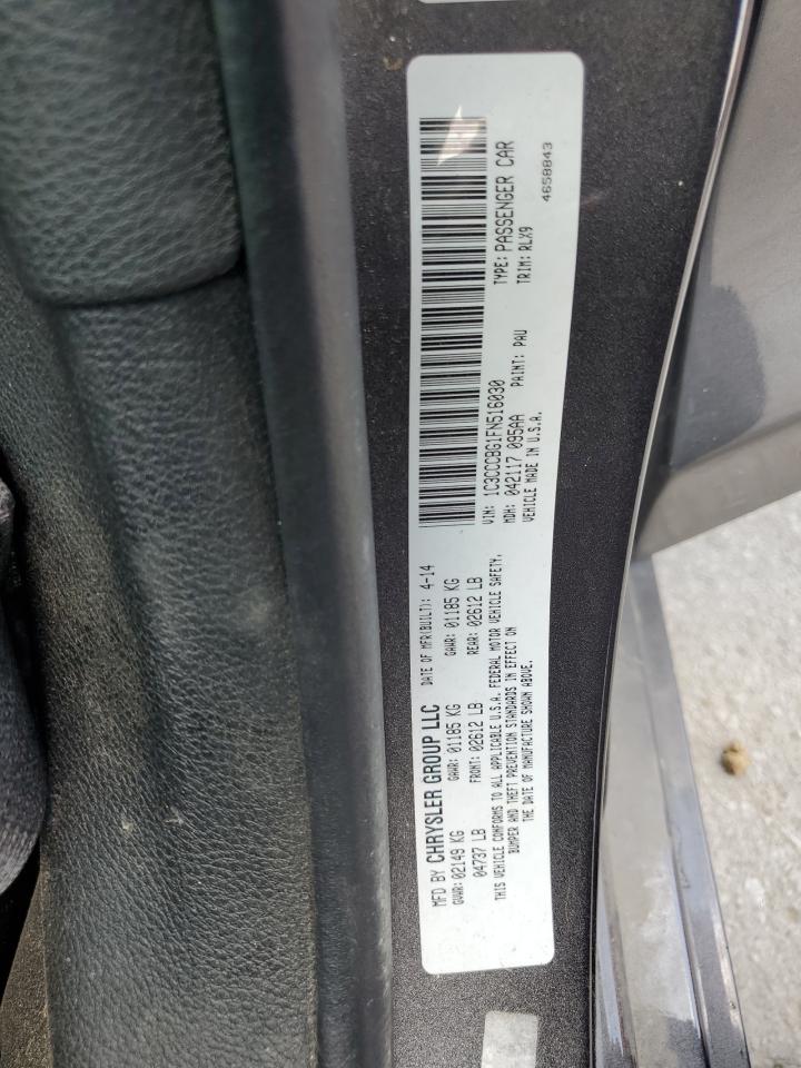 2015 Chrysler 200 S VIN: 1C3CCCBG1FN516030 Lot: 63446405