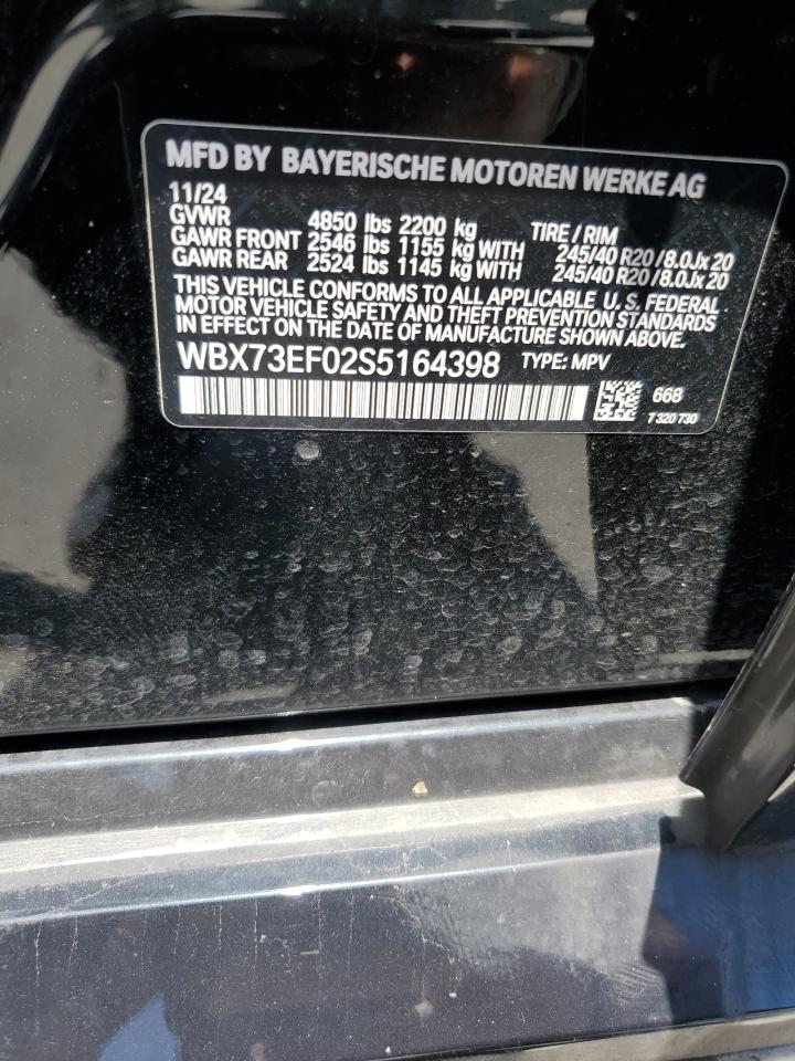 2025 BMW X1 xDrive28I VIN: WBX73EF02S5164398 Lot: 66221675