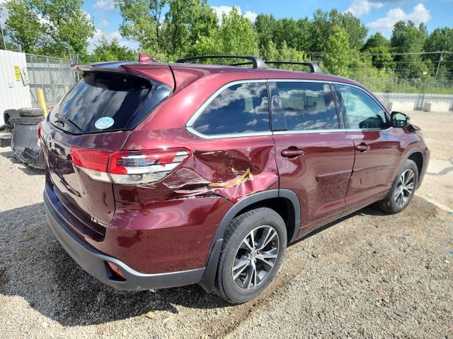  TOYOTA HIGHLANDER 2017 Бургунді