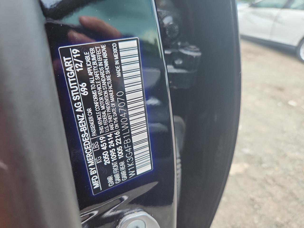 2020 Mercedes-Benz A 220 4Matic VIN: W1K3G4FB1LW047070 Lot: 64043005