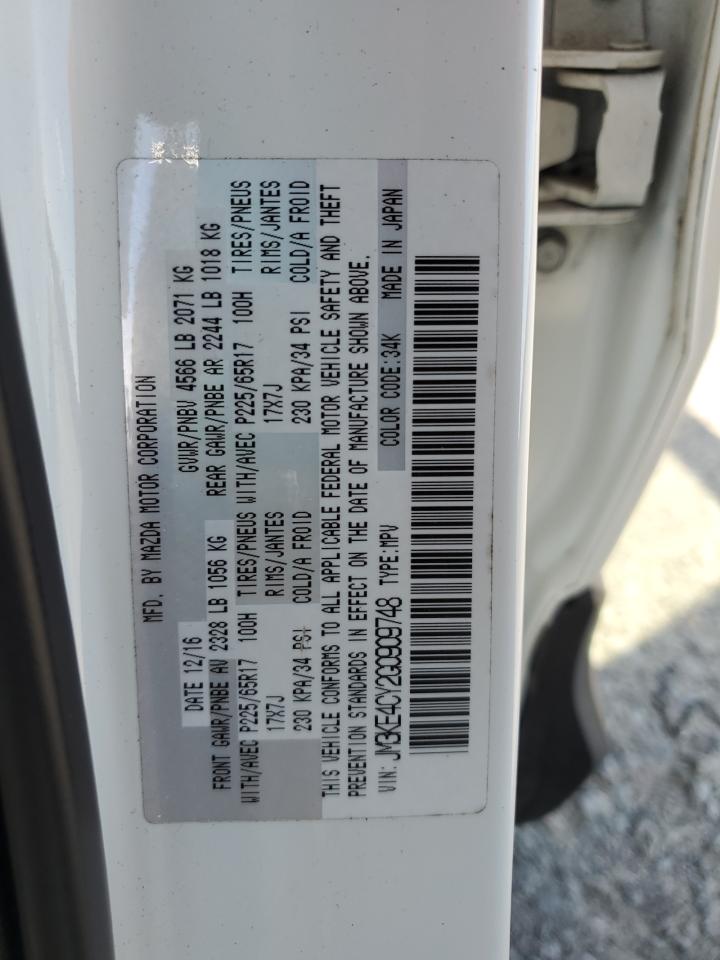 2016 Mazda Cx-5 Touring VIN: JM3KE4CY2G0909748 Lot: 64456485