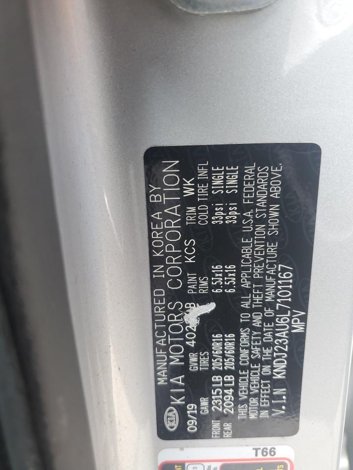 2020 Kia Soul Lx VIN: KNDJ23AU6L7101167 Lot: 63565035