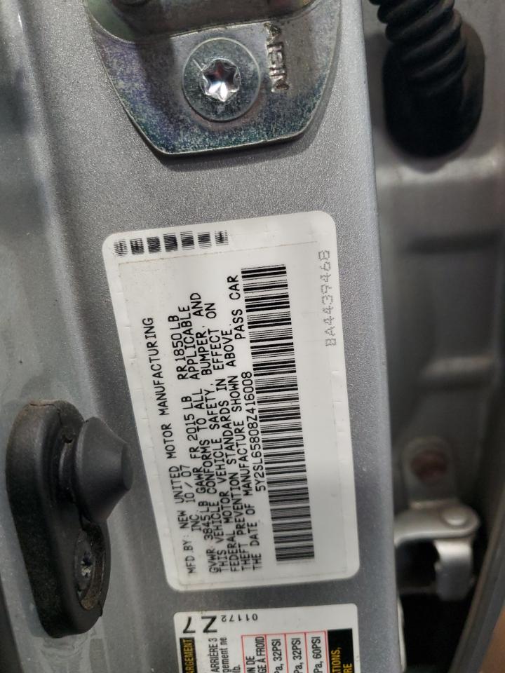 2008 Pontiac Vibe VIN: 5Y2SL65808Z416008 Lot: 63595215