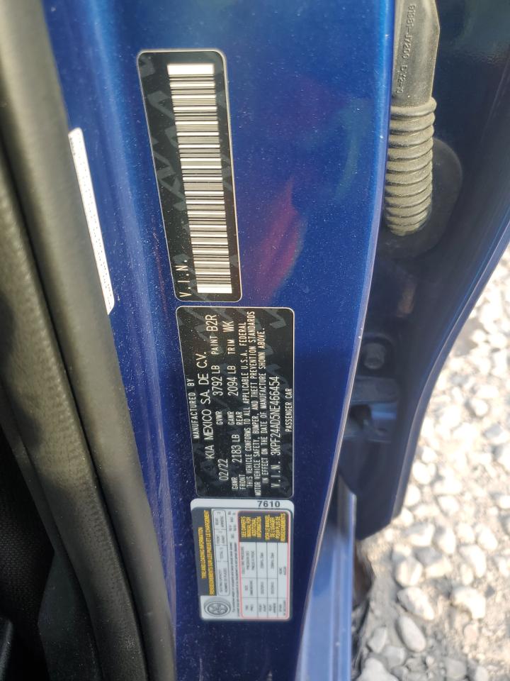 3KPF24AD5NE466454 2022 Kia Forte Fe