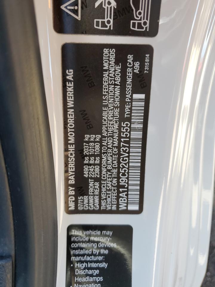 2016 BMW M235Xi VIN: WBA1J9C52GV371555 Lot: 66039035