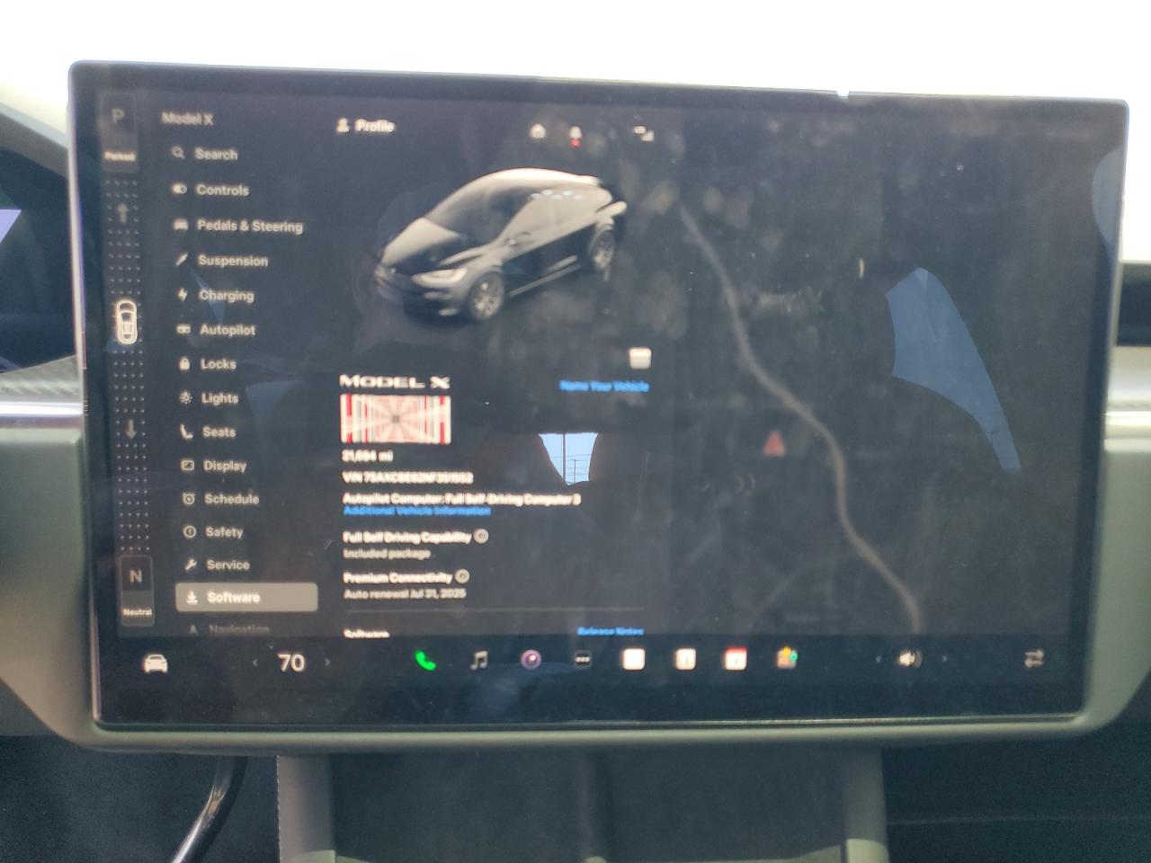 2022 Tesla Model X VIN: 7SAXCBE62NF351552 Lot: 62916755
