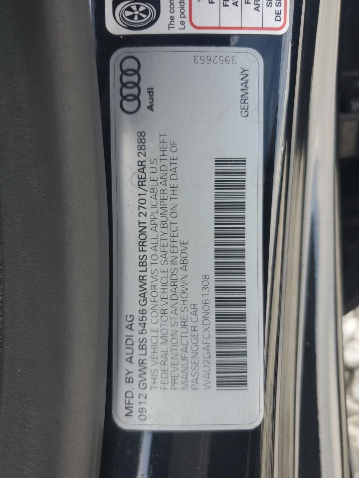 2013 Audi A7 Prestige VIN: WAU2GAFCXDN061308 Lot: 63845535