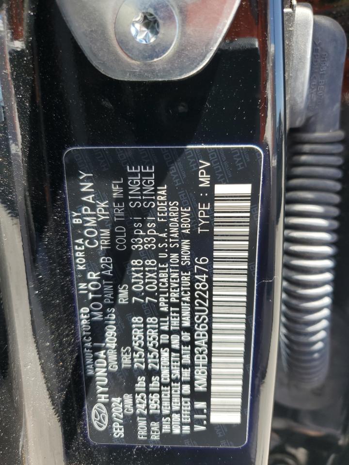 2025 Hyundai Kona Sel VIN: KM8HB3AB6SU228476 Lot: 63040615