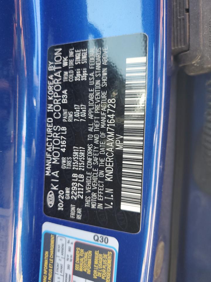 2021 Kia Seltos Ex VIN: KNDERCAAXM7164728 Lot: 65156585