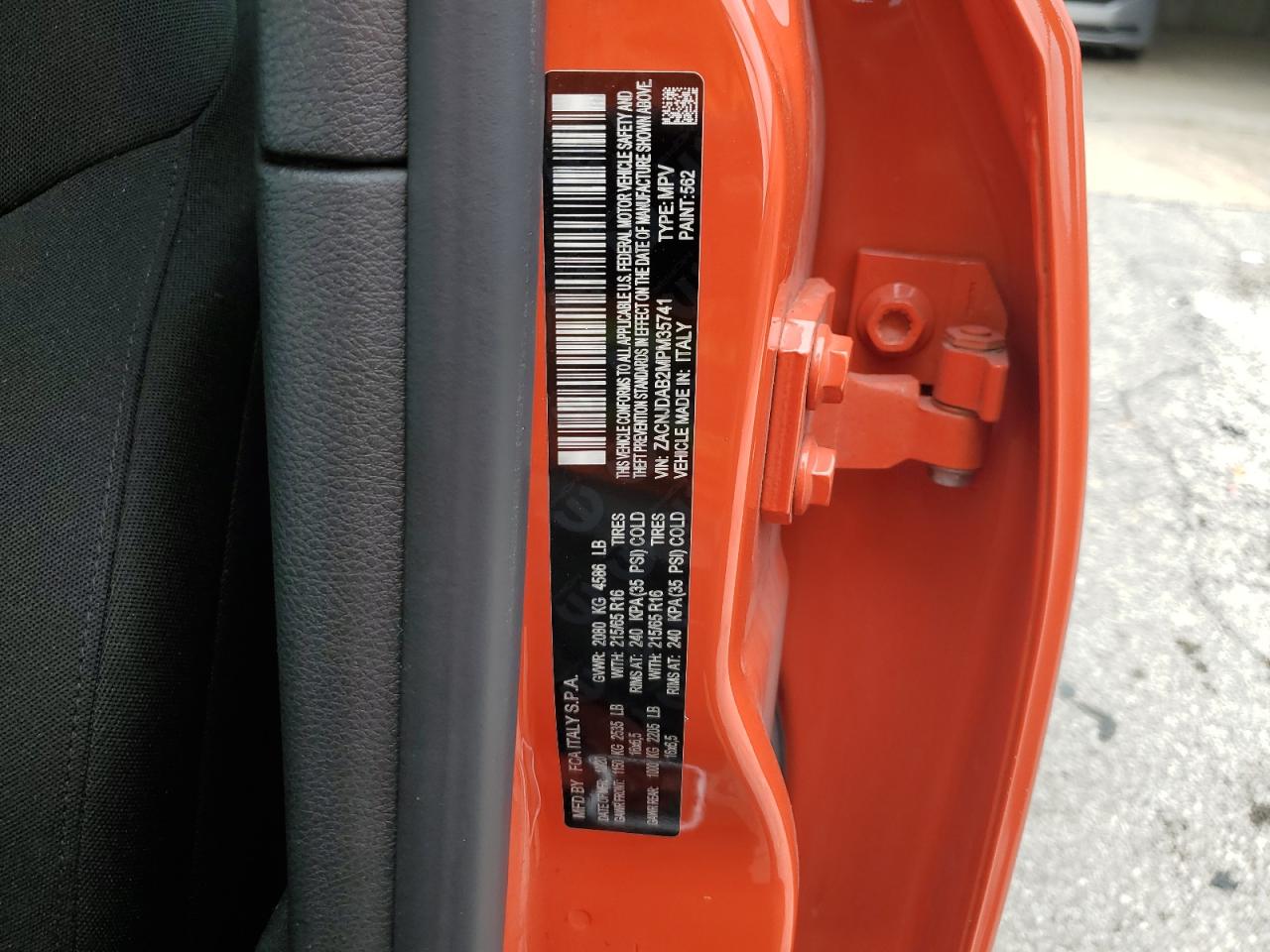 2021 Jeep Renegade Sport VIN: ZACNJDAB2MPM35741 Lot: 62106635