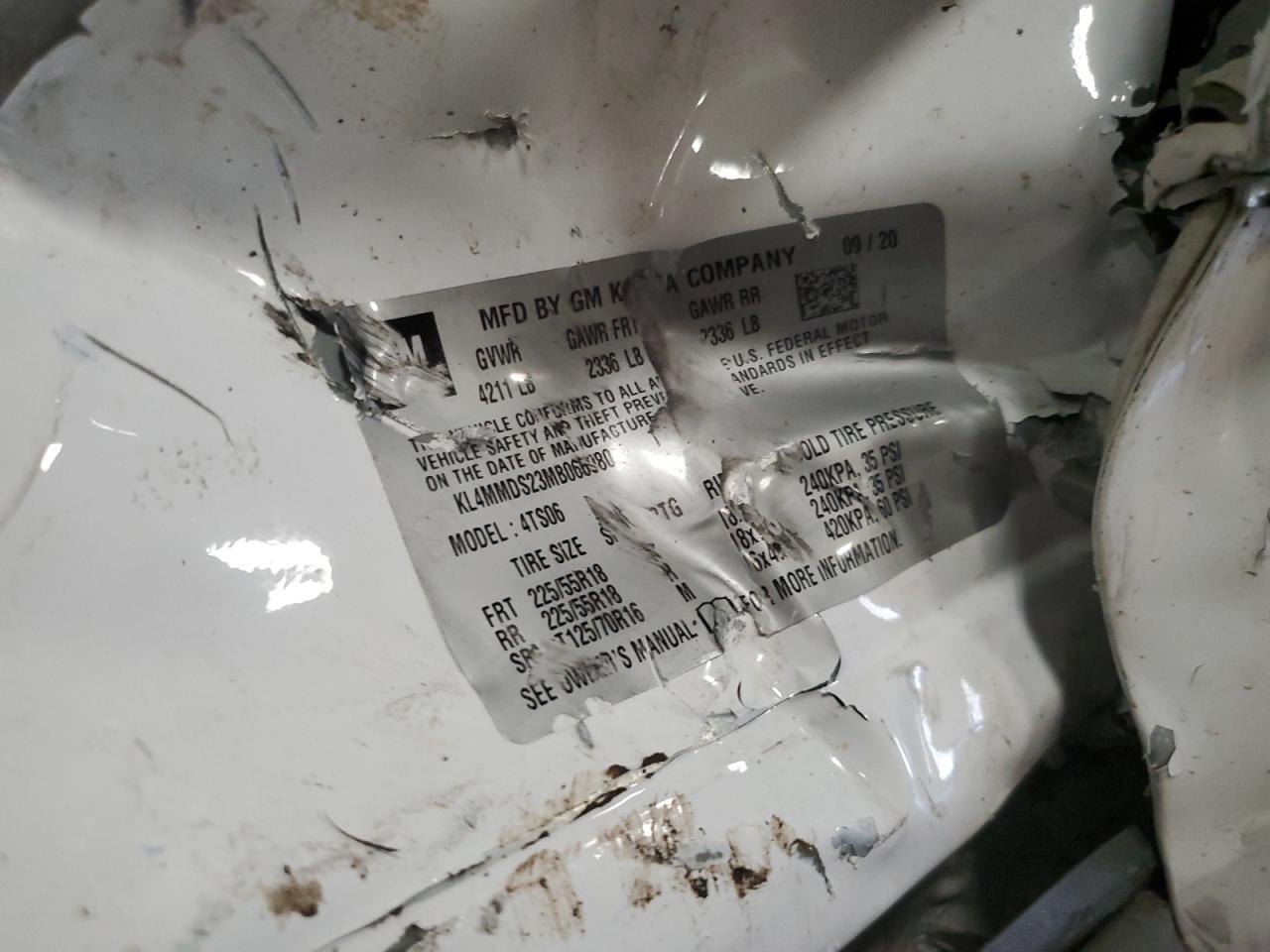 2021 Buick Encore Gx Select VIN: KL4MMDS23MB066980 Lot: 63823865