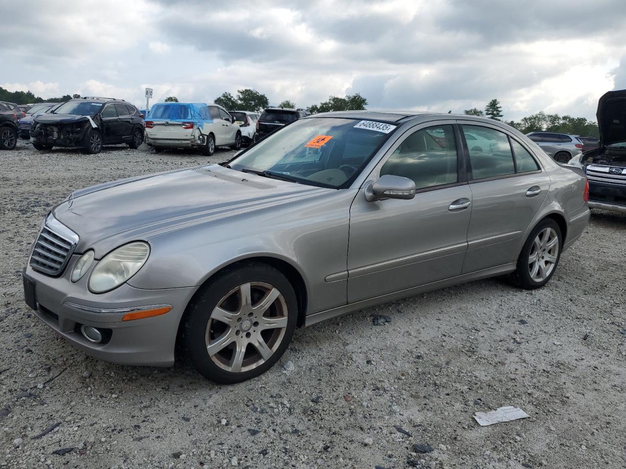 2008 Mercedes-Benz E 350 4Matic beige sedan gas WDBUF87X38B257315 photo #1