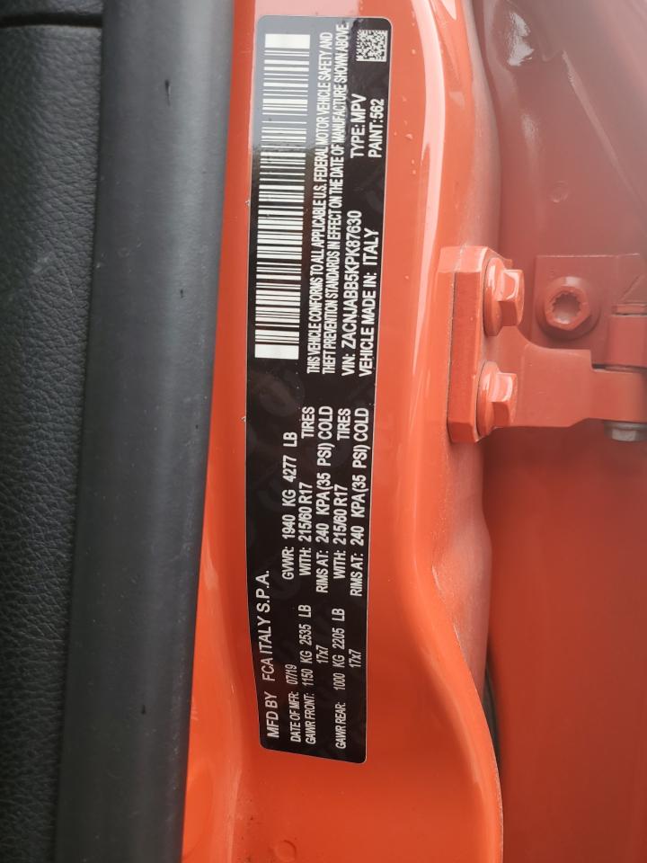 2019 Jeep Renegade Latitude VIN: ZACNJABB5KPK87630 Lot: 64025805