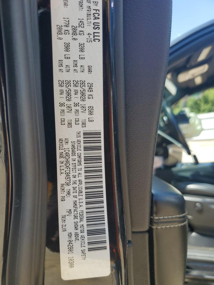 2015 Dodge Durango Sxt VIN: 1C4RDHAGXFC849730 Lot: 66407395