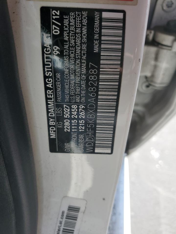 2013 Mercedes-Benz E 350 VIN: WDDHF5KBXDA682887 Lot: 64520745