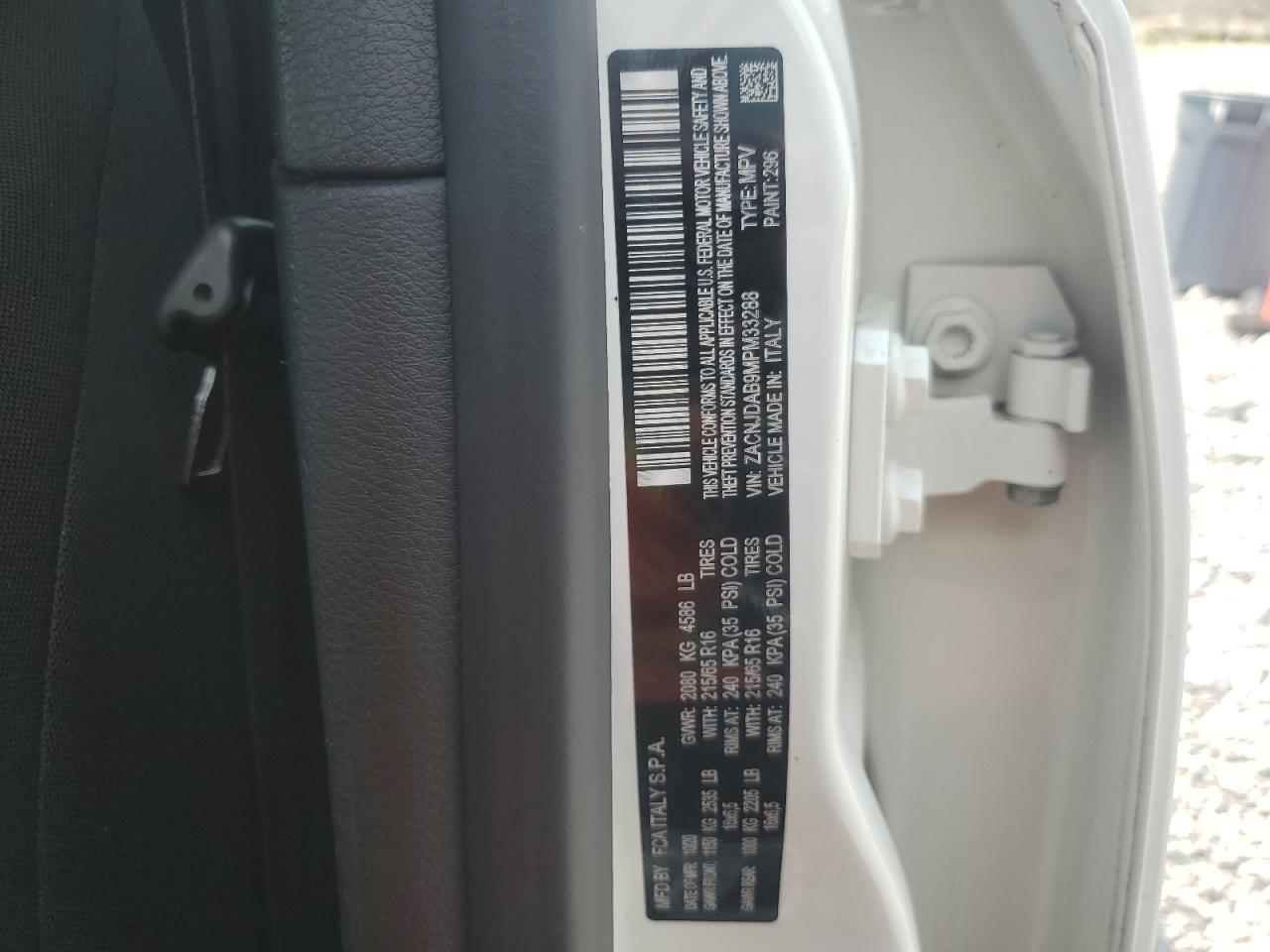 2021 Jeep Renegade Sport VIN: ZACNJDAB9MPM33288 Lot: 63654765