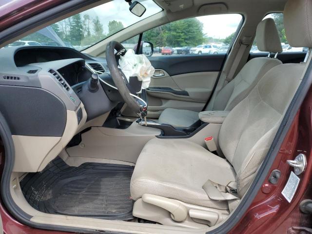  HONDA CIVIC 2012 Burgundy