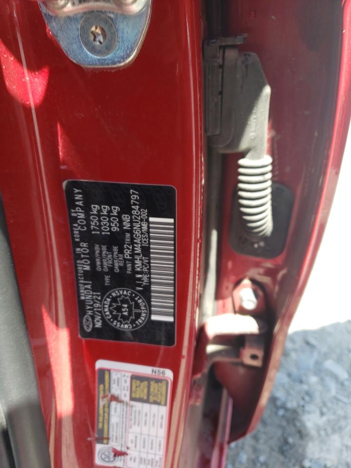 2022 Hyundai Elantra Sel VIN: KMHLM4AG6NU284797 Lot: 64926135