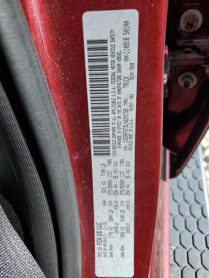 2020 Ram 1500 Big Horn/Lone Star VIN: 1C6SRFBT9LN224150 Lot: 64015595