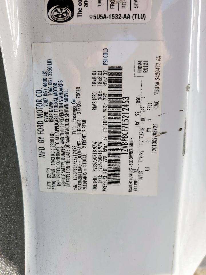2014 Ford Mustang Gt VIN: 1ZVBP8CF7E5212453 Lot: 64816905