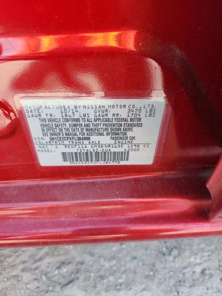 2015 Nissan Versa Note S VIN: 3N1CE2CPXFL384998 Lot: 63199395