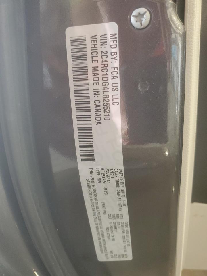 2020 Chrysler Voyager Lxi VIN: 2C4RC1DG4LR255210 Lot: 65284085