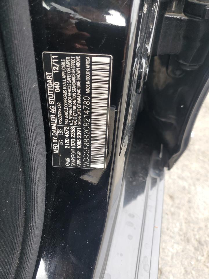2012 Mercedes-Benz C 300 4Matic VIN: WDDGF8BB2CR214780 Lot: 64747535