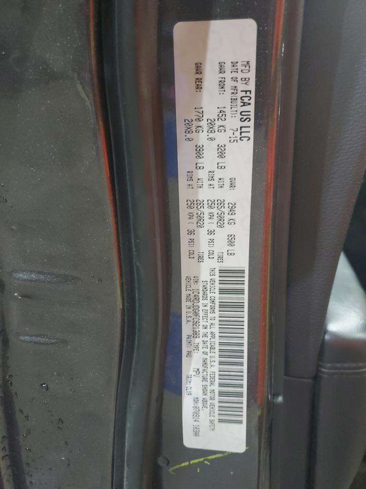 2015 Dodge Durango Limited VIN: 1C4RDJDG0FC921389 Lot: 64782875