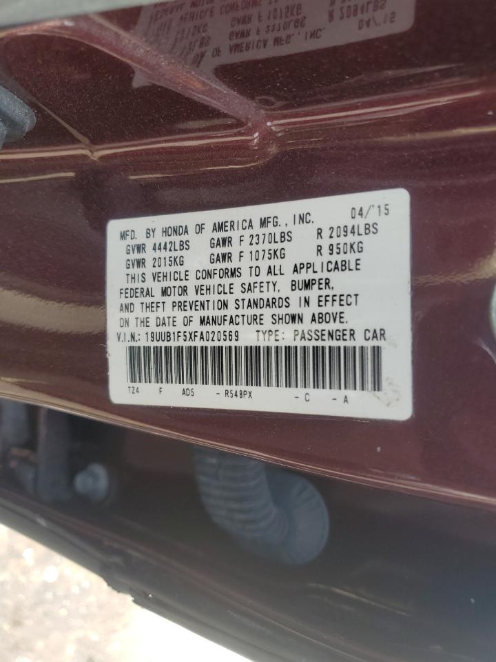 19uub1f5xfa020569 19UUB1F5XFA020569 2015 Acura Tlx Tech