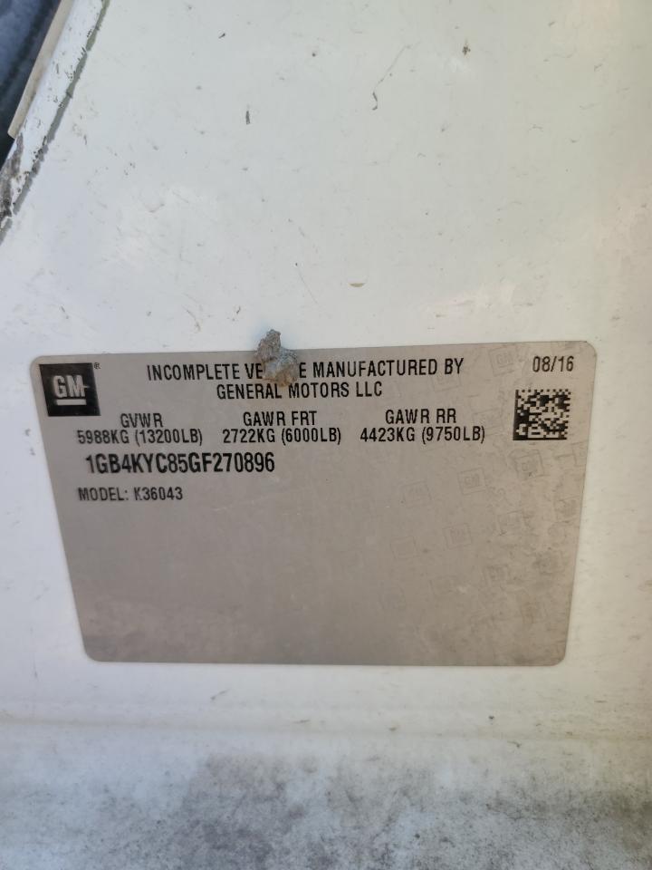 2016 Chevrolet Silverado K3500 VIN: 1GB4KYC85GF270896 Lot: 63342795