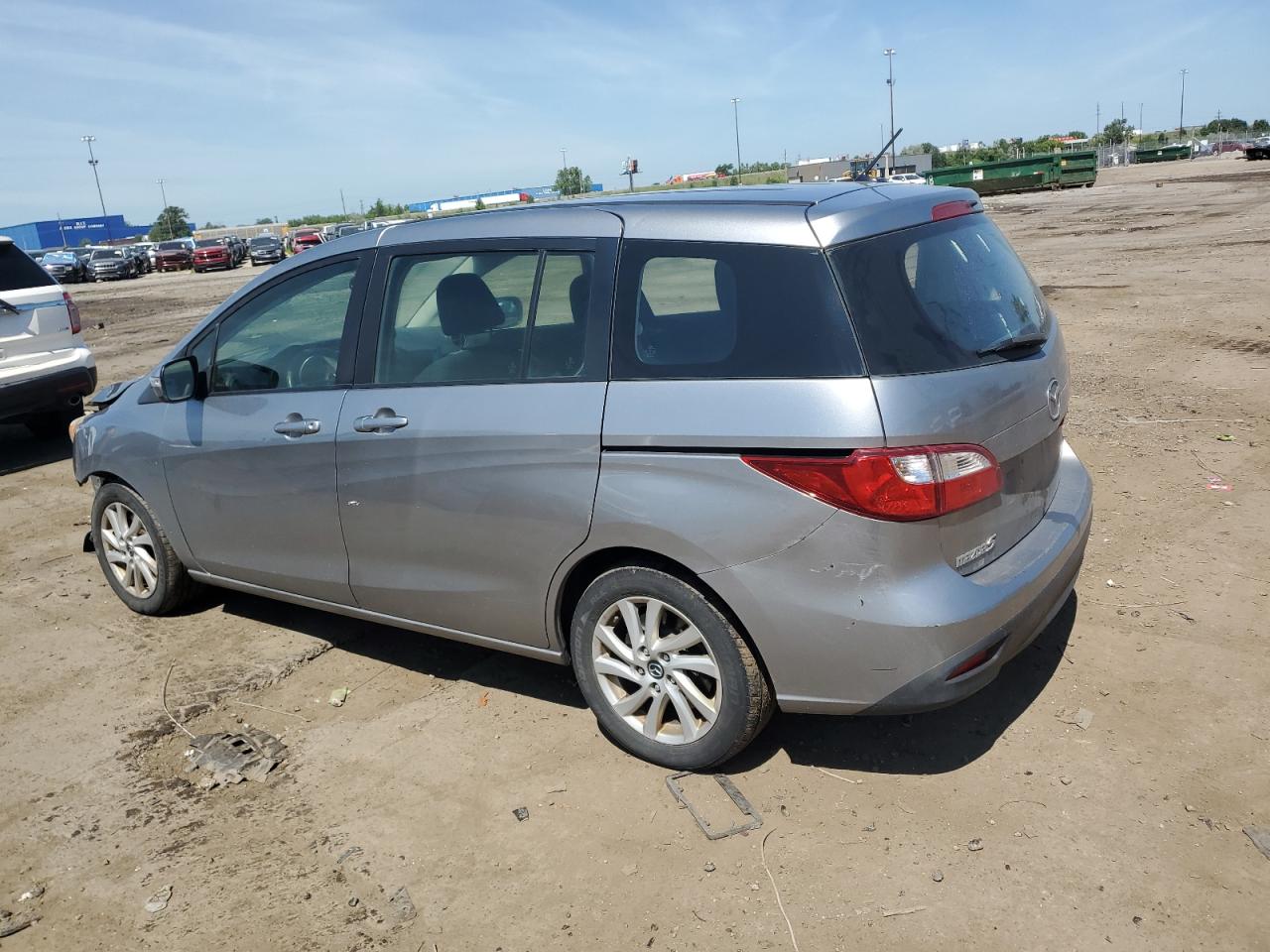 2013 Mazda 5 silver hatchback gas JM1CW2BL4D0148219 photo #3