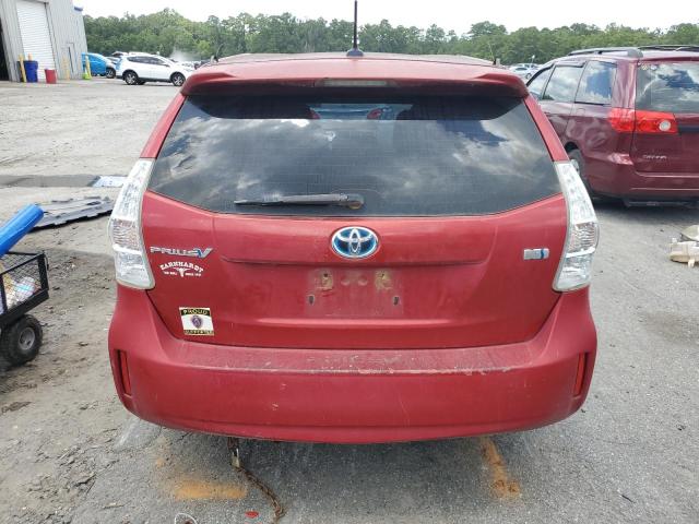  TOYOTA PRIUS 2012 Czerwony