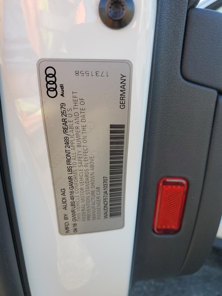 waudncf57ja103707 WAUDNCF57JA103707 2018 Audi A5 Premium S Line