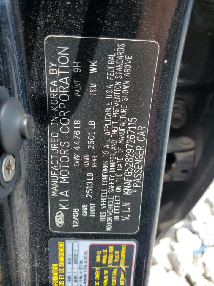 2009 Kia Rondo Base VIN: KNAFG528297267115 Lot: 64378255