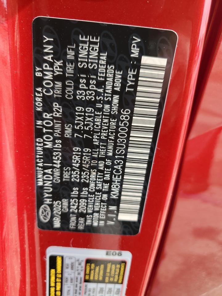2025 Hyundai Kona Limited VIN: KM8HECA31SU300586 Lot: 65919925