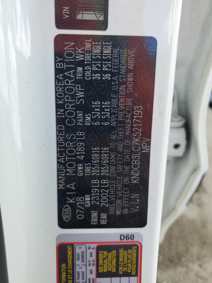 kndcb3lc7k5217193 KNDCB3LC7K5217193 2019 Kia Niro Fe