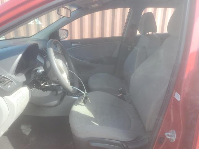  HYUNDAI ACCENT 2017 Czerwony
