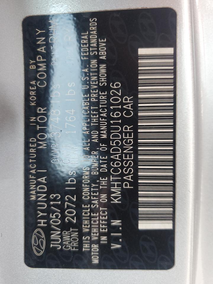 kmhtc6ad5du161026 KMHTC6AD5DU161026 2013 Hyundai Veloster