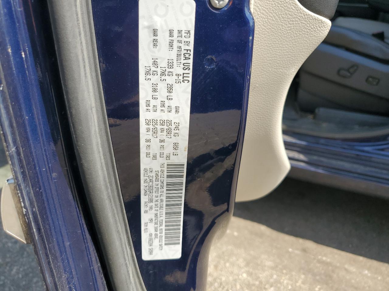 2016 Chrysler Town & Country Touring VIN: 2C4RC1BG5GR121895 Lot: 64505535