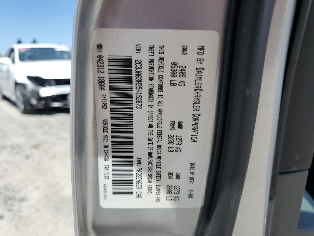 2005 Chrysler 300C VIN: 2C3JA63H35H153873 Lot: 64046795