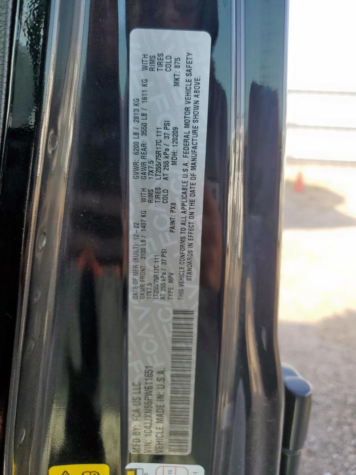2023 Jeep Wrangler 4Xe VIN: 1C4JJXN66PW611651 Lot: 64452315