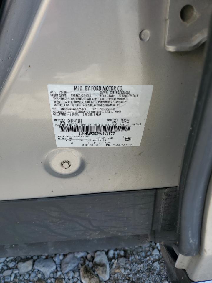 2009 Lincoln Mks VIN: 1LNHM93R39G625823 Lot: 66545215