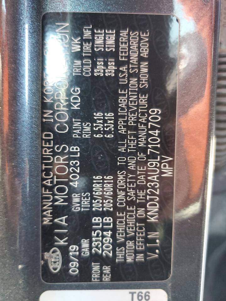 2020 Kia Soul Lx VIN: KNDJ23AU9L7104709 Lot: 66673005